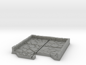End Cap Dungeon Tile in Gray PA12