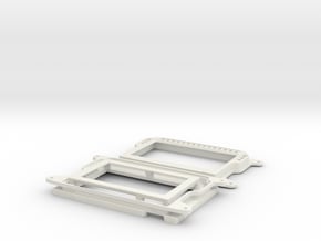 F1 Wheel LCD Pod for Nextion 4.3" LCD in White Natural Versatile Plastic