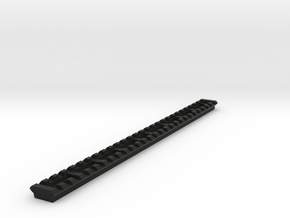 27 Slots Picatinny Rail (Pre-Drilled) in Black Natural Versatile Plastic