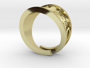 Emboss Ring - 2 in 18k Gold Plated Brass