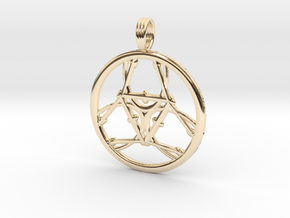 CRYSTAL HEALER in 14k Gold Plated Brass