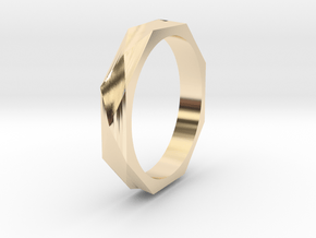 Facet 16.51mm in 14k Gold Plated Brass