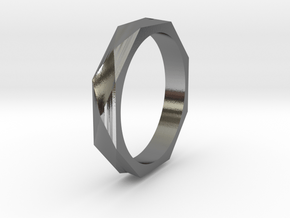 Facet 16.51mm in Polished Silver