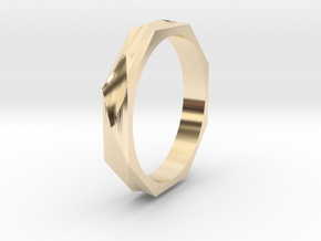 Facet 18.89mm in 14k Gold Plated Brass