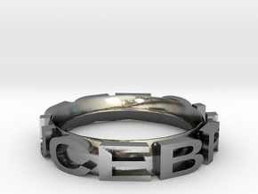Stag beetle bionic ring - bracelet in Polished Silver
