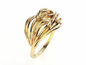 Fruit Double Ring in 18k Gold Plated Brass: 6.5 / 52.75