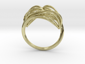 Fruit Double Ring in 18k Gold Plated Brass: 7.75 / 55.875