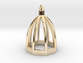 Microarchitecture_05 in 14k Gold Plated Brass