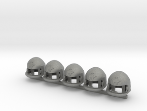 5 x SciFi Type 2200 helmet in Gray PA12