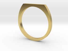 Signet 14.56mm in Polished Brass