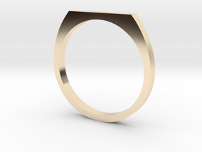 Signet 14.86mm in 14k Gold Plated Brass