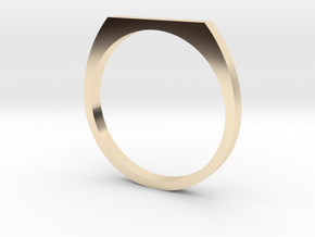 Signet 15.70mm in 14k Gold Plated Brass