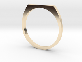 Signet 16.30mm in 14k Gold Plated Brass
