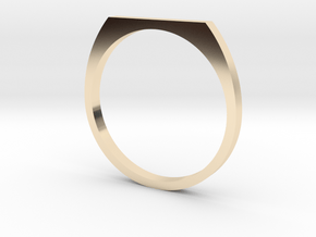 Signet 16.92mm in 14k Gold Plated Brass