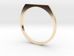 Signet 18.89mm in 14k Gold Plated Brass