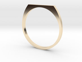 Signet 19.84mm in 14k Gold Plated Brass