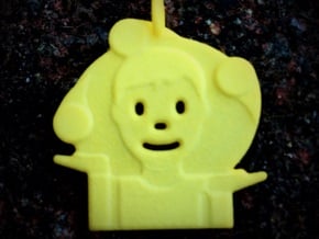Juggler Emoji Pendant in Yellow Processed Versatile Plastic