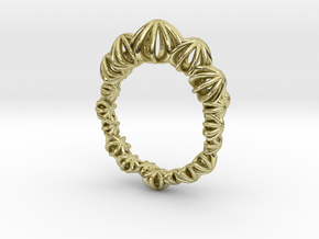 Sea Urchin Small Ring in 18k Gold Plated Brass: 7 / 54