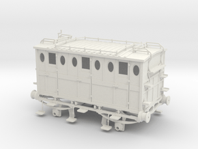 L&BR 2nd class carriage 1837 G1 in White Natural Versatile Plastic