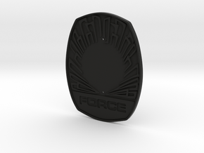 Force badge (Uniform) in Black Premium Versatile Plastic