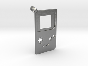 Gameboy Classic Styled Pendant in Natural Silver