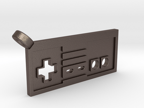 NES Controller Styled Pendant in Polished Bronzed-Silver Steel