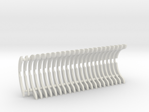 Heat Sink Fins (full) for PP Starkiller in White Natural Versatile Plastic