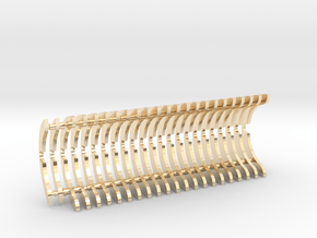 Heat Sink Fins (full) for PP Starkiller in 14k Gold Plated Brass