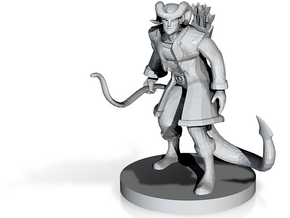 Tiefling Male Monk with Bow in Tan Fine Detail Plastic