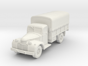 Dodge D15 (covered) scale 1/87 in White Natural Versatile Plastic