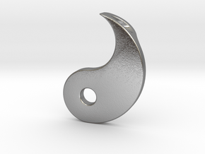 Yin Yang Pendant - Part 2 in Natural Silver