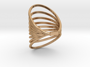 RING MAGNETIC FIELD SIZE 6  in Polished Bronze