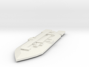 3788 Scale Frax War Cruiser Carrier MGL in White Natural Versatile Plastic
