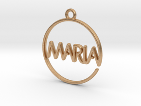 MARIA First Name Pendant in Natural Bronze