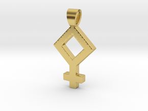 Pallas [pendant] in Polished Brass