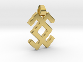 Krupitis [pendant] in Polished Brass