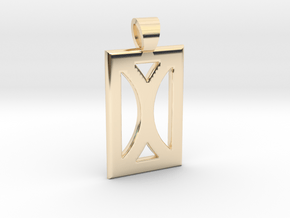 Your month [pendant] in 14k Gold Plated Brass