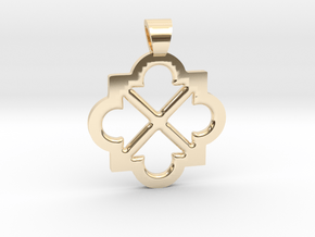 Eight arrows [pendant] in 14k Gold Plated Brass