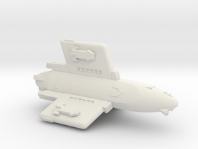 3125 Scale Hydran Pegasus Gunboat/PF Tender CVN in White Natural Versatile Plastic