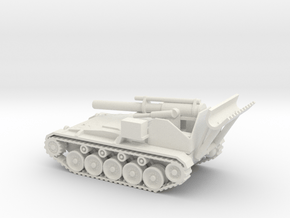 1/87 Scale M41 155mm Howitzer in White Natural Versatile Plastic