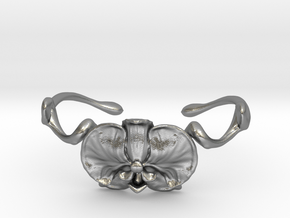 Orchid Cuff in Natural Silver