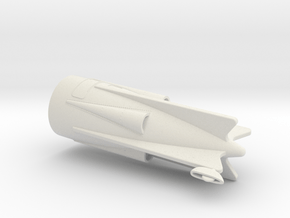 Flash Gordon Ship Part 2 - Tail in White Natural Versatile Plastic