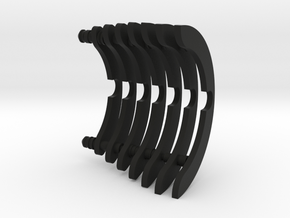 Heat Sink Fins (partial) for PP Starkiller in Black Premium Versatile Plastic