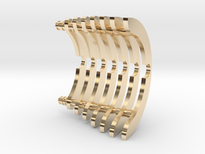 Heat Sink Fins (partial) for PP Starkiller in 14k Gold Plated Brass