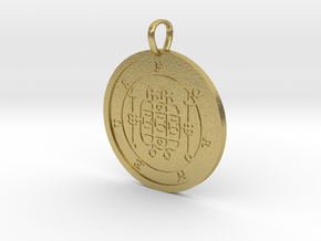 Forneus Medallion in Natural Brass