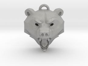 Bear Medallion (hollow version) medium in Aluminum: Medium