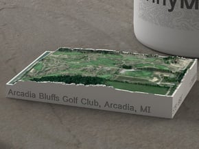 Arcadia Bluffs Golf Course, Michigan, 1:20000 in Natural Full Color Sandstone