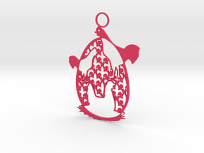 12 Days of Christmas Ornament 3 French Hens in Pink Processed Versatile Plastic