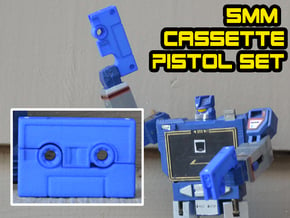 Cassette Pistol Set (5mm) in Blue Processed Versatile Plastic