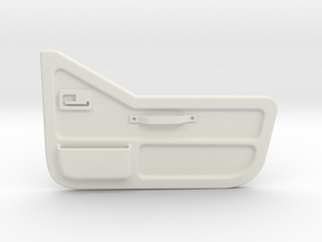 Tamiya Jeep YJ inner door for half door (passenger in White Natural Versatile Plastic